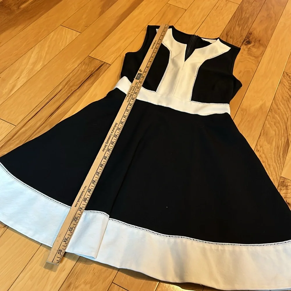 Kate Spade Black and White Colorblock Ponte Women’s Knit Dress
